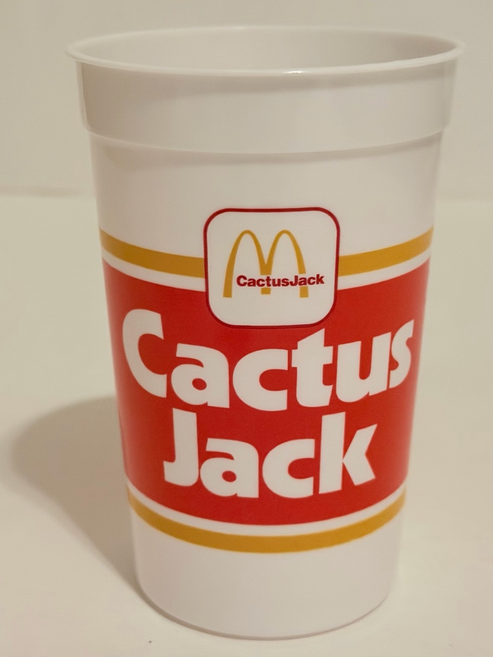 Cactus Jack x McDonald's Plastic Promotional Cup - White & Red